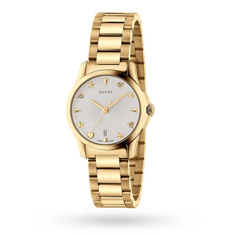 gucci g-timeless gold pvd ladies watch|gucci g timeless diamond watch.